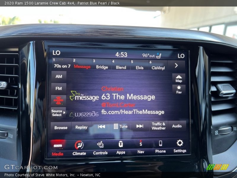 Controls of 2020 1500 Laramie Crew Cab 4x4