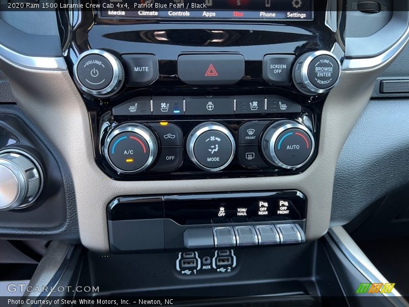 Controls of 2020 1500 Laramie Crew Cab 4x4