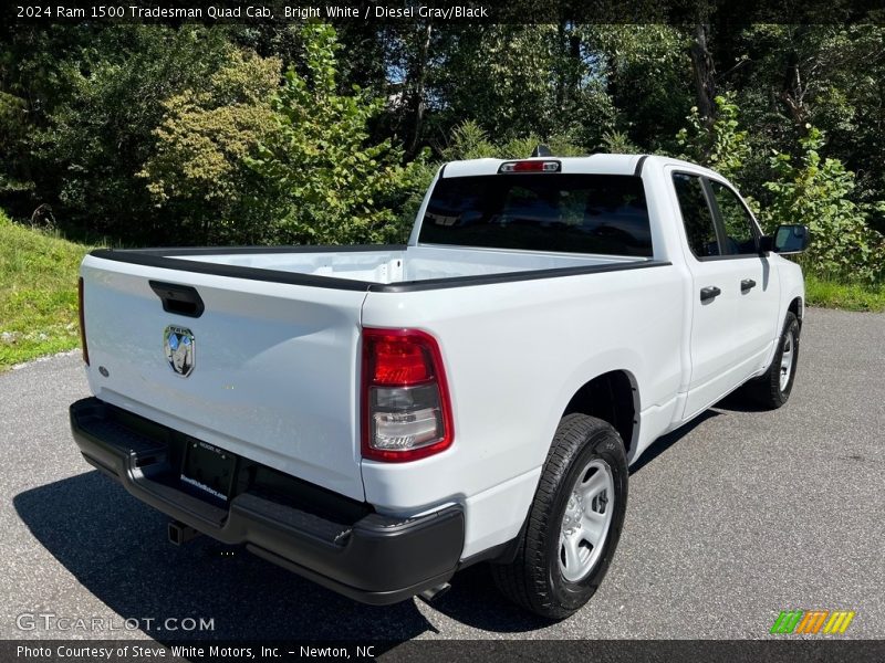 Bright White / Diesel Gray/Black 2024 Ram 1500 Tradesman Quad Cab