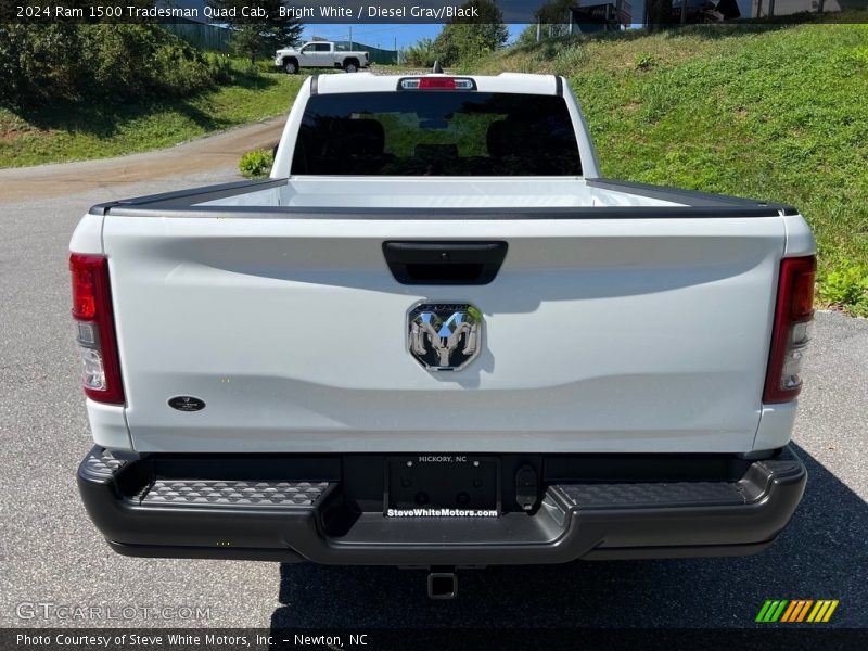 Bright White / Diesel Gray/Black 2024 Ram 1500 Tradesman Quad Cab