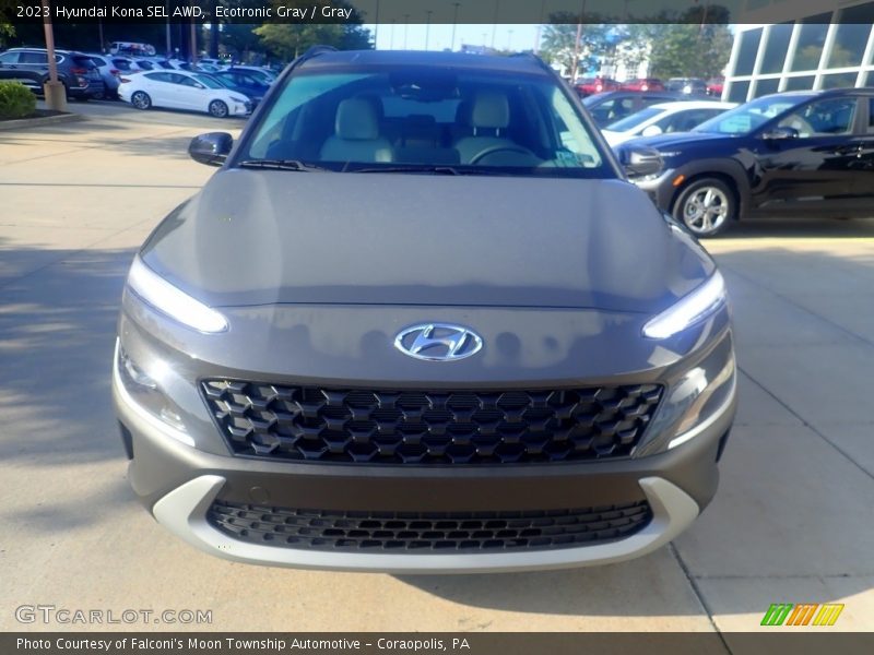 Ecotronic Gray / Gray 2023 Hyundai Kona SEL AWD
