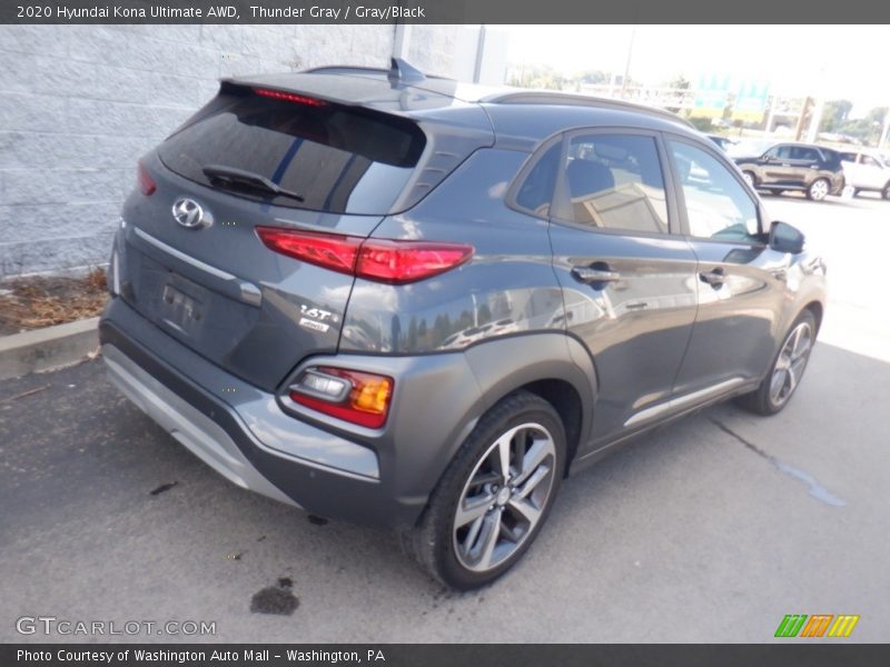 Thunder Gray / Gray/Black 2020 Hyundai Kona Ultimate AWD