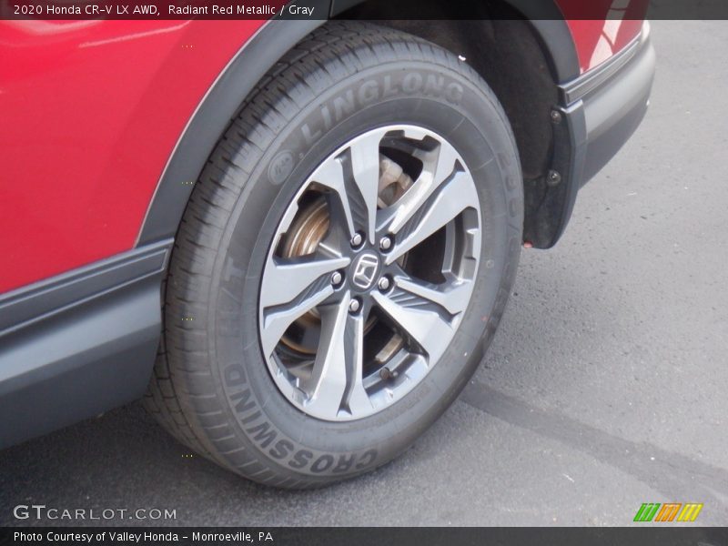 Radiant Red Metallic / Gray 2020 Honda CR-V LX AWD