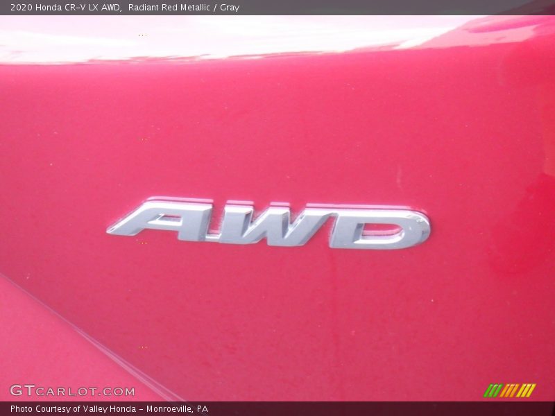 Radiant Red Metallic / Gray 2020 Honda CR-V LX AWD