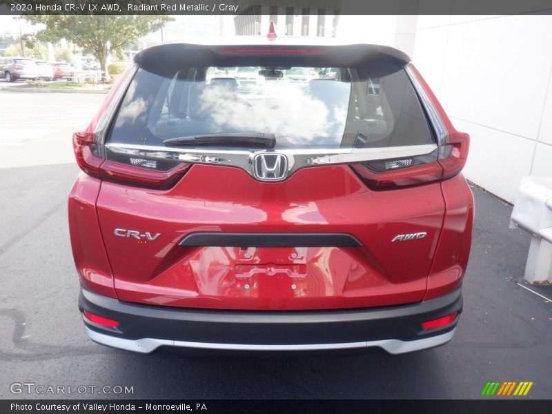 Radiant Red Metallic / Gray 2020 Honda CR-V LX AWD