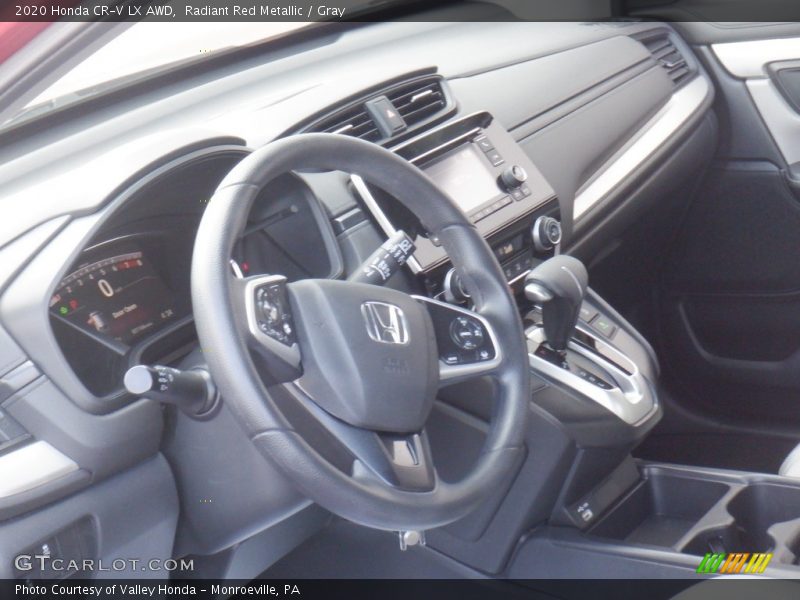 Radiant Red Metallic / Gray 2020 Honda CR-V LX AWD