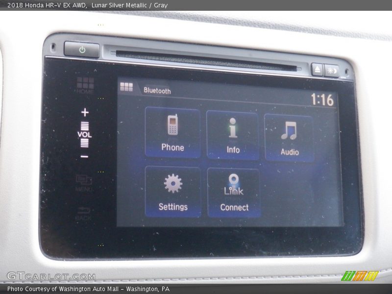 Lunar Silver Metallic / Gray 2018 Honda HR-V EX AWD