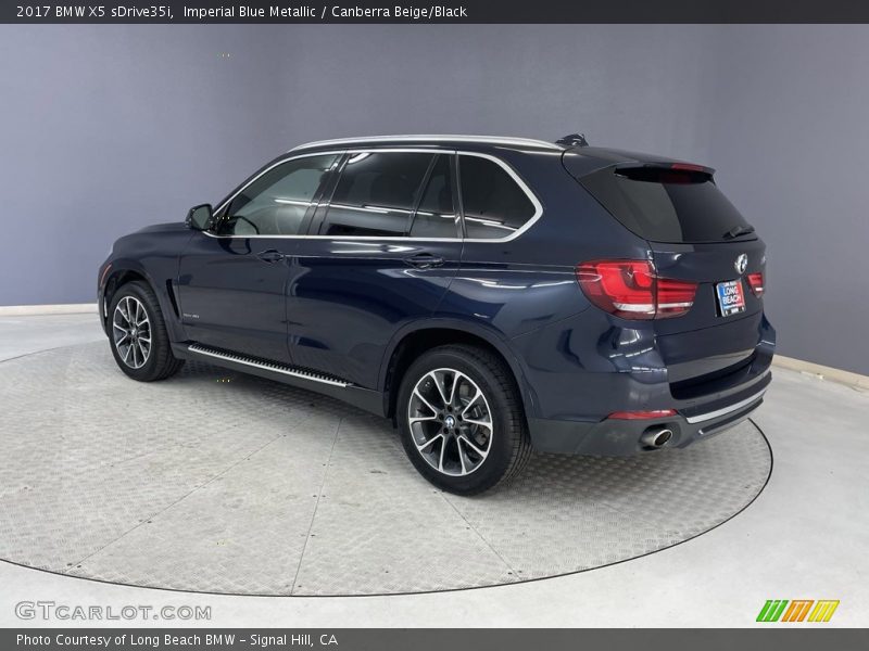 Imperial Blue Metallic / Canberra Beige/Black 2017 BMW X5 sDrive35i