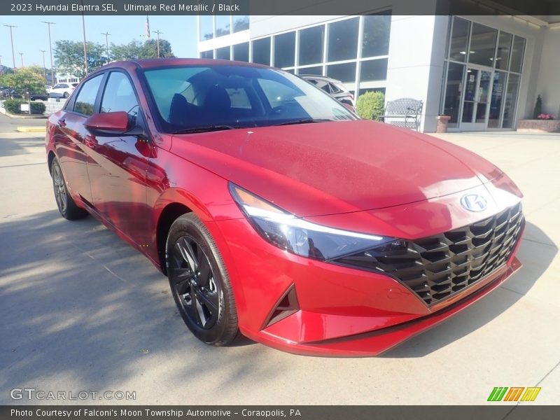 Ultimate Red Metallic / Black 2023 Hyundai Elantra SEL