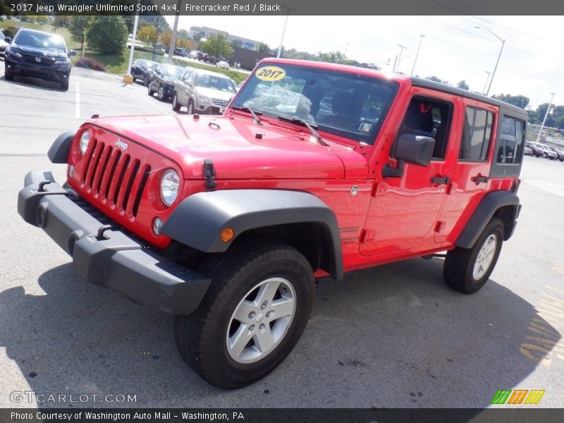 Firecracker Red / Black 2017 Jeep Wrangler Unlimited Sport 4x4