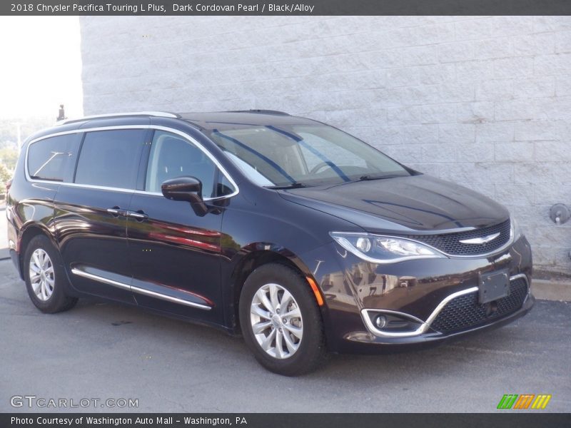 Dark Cordovan Pearl / Black/Alloy 2018 Chrysler Pacifica Touring L Plus