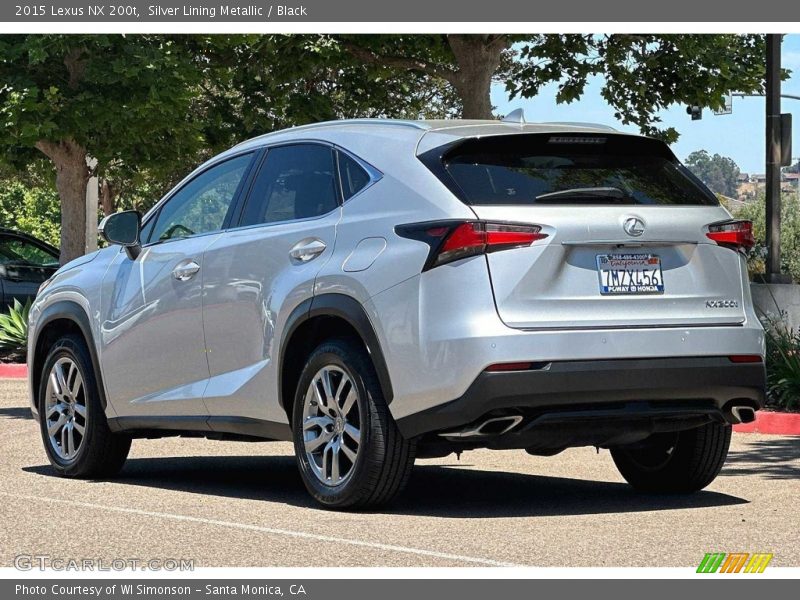 Silver Lining Metallic / Black 2015 Lexus NX 200t