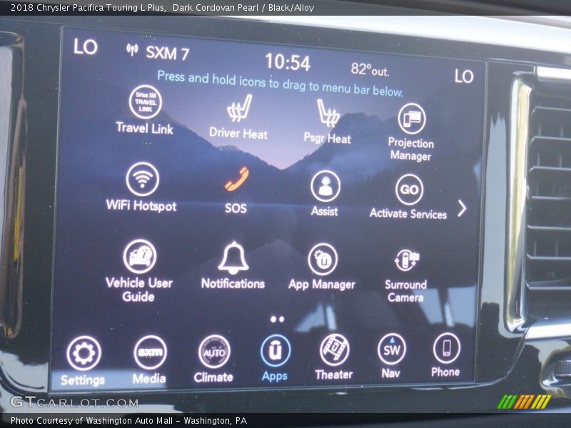 Dark Cordovan Pearl / Black/Alloy 2018 Chrysler Pacifica Touring L Plus