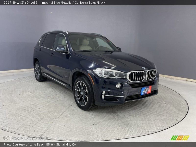 Imperial Blue Metallic / Canberra Beige/Black 2017 BMW X5 sDrive35i