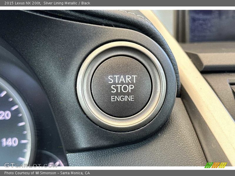 Silver Lining Metallic / Black 2015 Lexus NX 200t