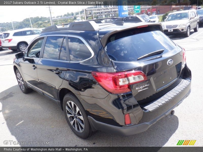 Crystal Black Silica / Slate Black 2017 Subaru Outback 2.5i Limited