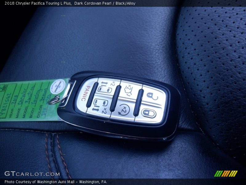 Dark Cordovan Pearl / Black/Alloy 2018 Chrysler Pacifica Touring L Plus