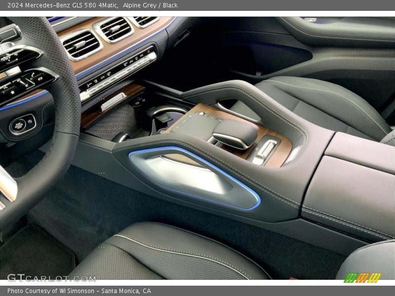 Alpine Grey / Black 2024 Mercedes-Benz GLS 580 4Matic