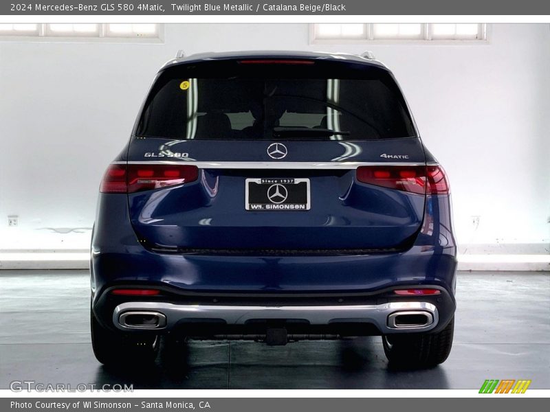 Twilight Blue Metallic / Catalana Beige/Black 2024 Mercedes-Benz GLS 580 4Matic