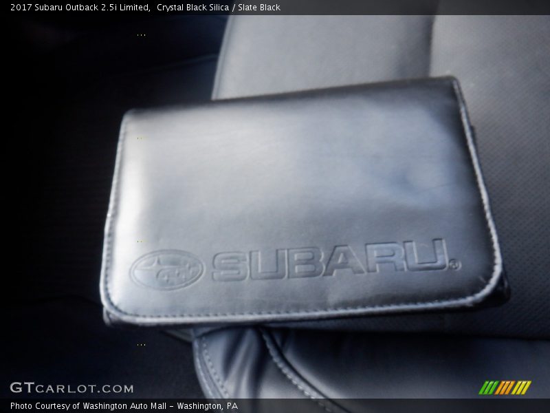 Crystal Black Silica / Slate Black 2017 Subaru Outback 2.5i Limited
