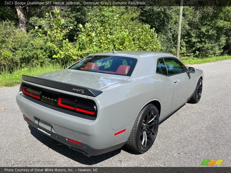 Destroyer Grey / Demonic Red/Black 2023 Dodge Challenger SRT Hellcat JailBreak