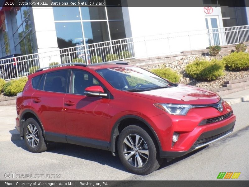 Barcelona Red Metallic / Black 2016 Toyota RAV4 XLE
