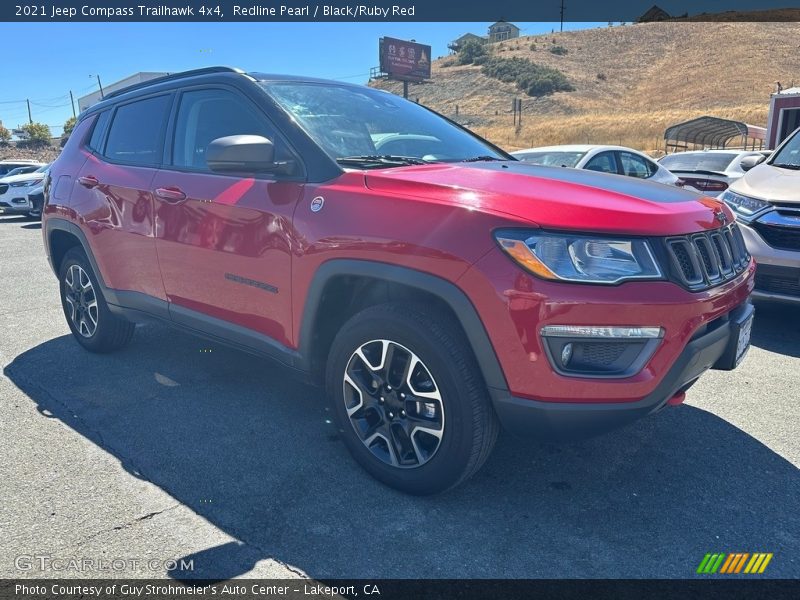Redline Pearl / Black/Ruby Red 2021 Jeep Compass Trailhawk 4x4