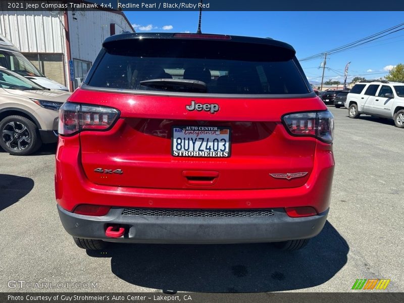 Redline Pearl / Black/Ruby Red 2021 Jeep Compass Trailhawk 4x4