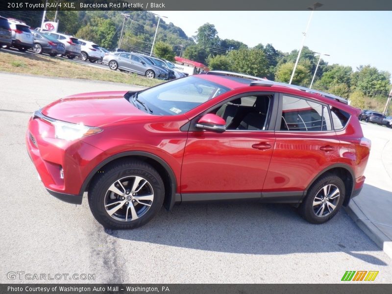 Barcelona Red Metallic / Black 2016 Toyota RAV4 XLE