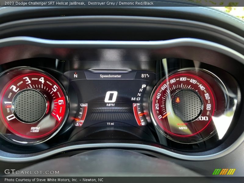 Destroyer Grey / Demonic Red/Black 2023 Dodge Challenger SRT Hellcat JailBreak