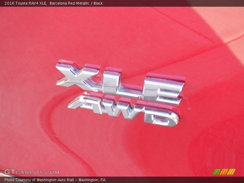 Barcelona Red Metallic / Black 2016 Toyota RAV4 XLE