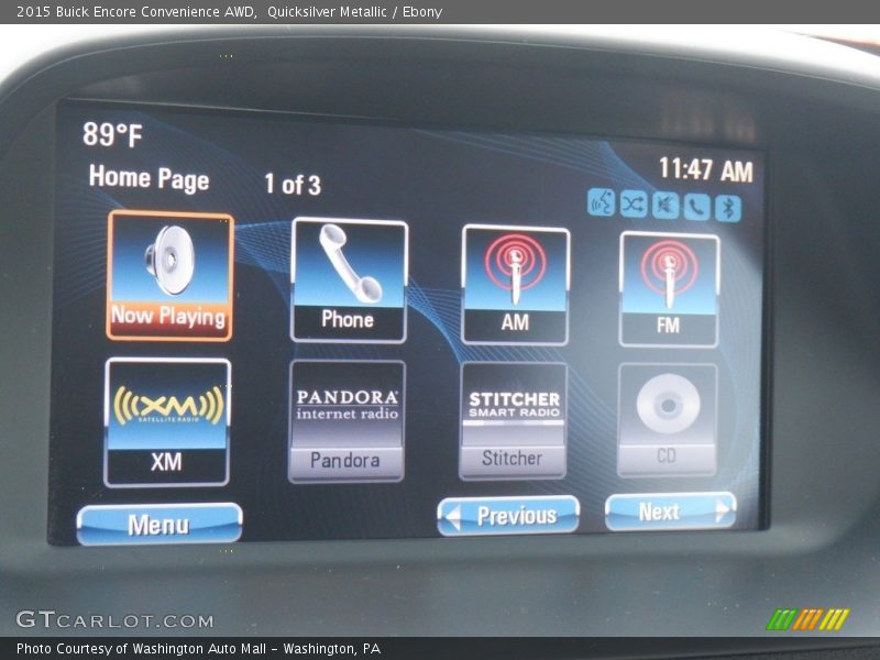 Quicksilver Metallic / Ebony 2015 Buick Encore Convenience AWD