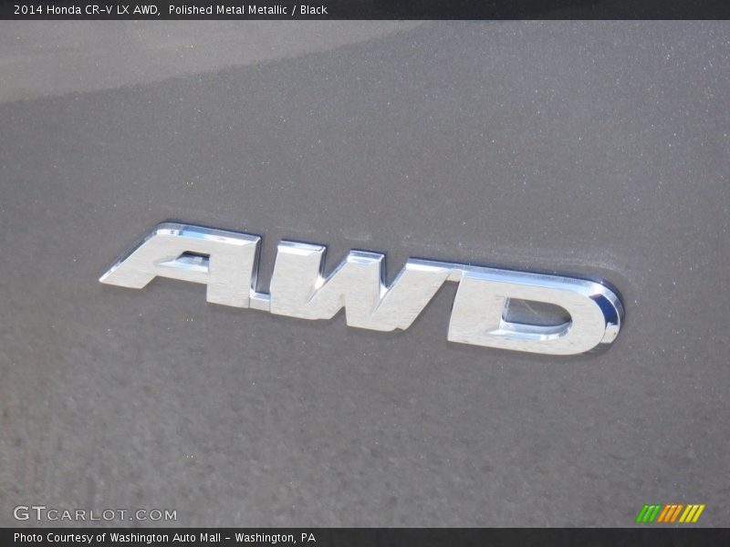 Polished Metal Metallic / Black 2014 Honda CR-V LX AWD
