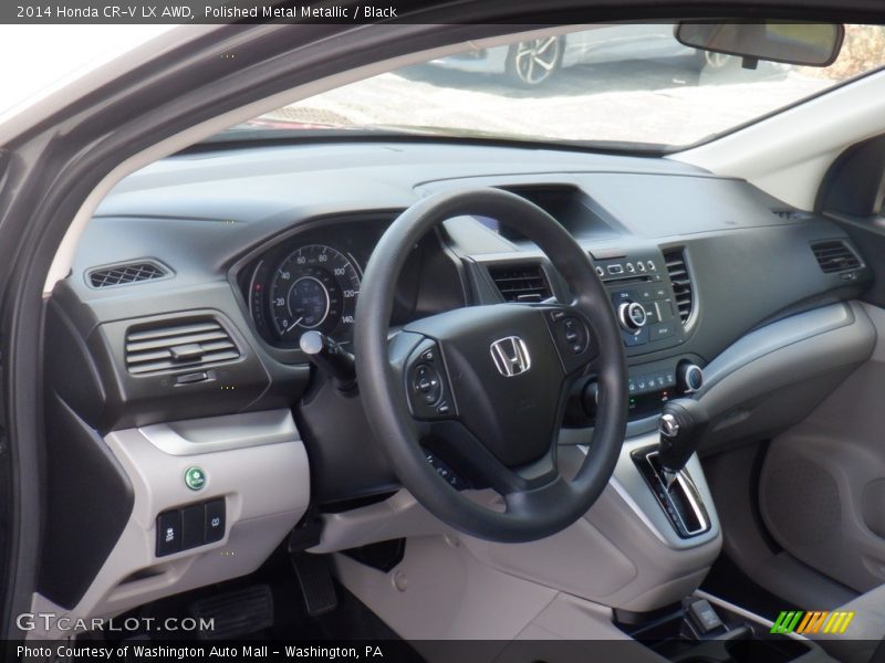 Polished Metal Metallic / Black 2014 Honda CR-V LX AWD