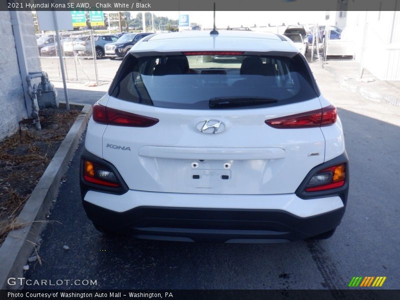 Chalk White / Black 2021 Hyundai Kona SE AWD