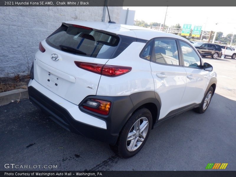 Chalk White / Black 2021 Hyundai Kona SE AWD