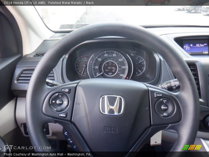 Polished Metal Metallic / Black 2014 Honda CR-V LX AWD
