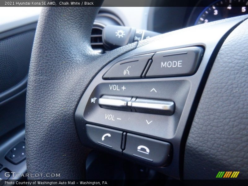 Chalk White / Black 2021 Hyundai Kona SE AWD