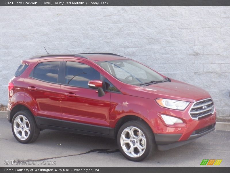 Ruby Red Metallic / Ebony Black 2021 Ford EcoSport SE 4WD