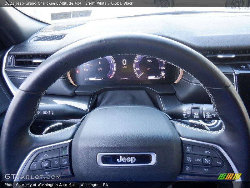 Bright White / Global Black 2022 Jeep Grand Cherokee L Altitude 4x4