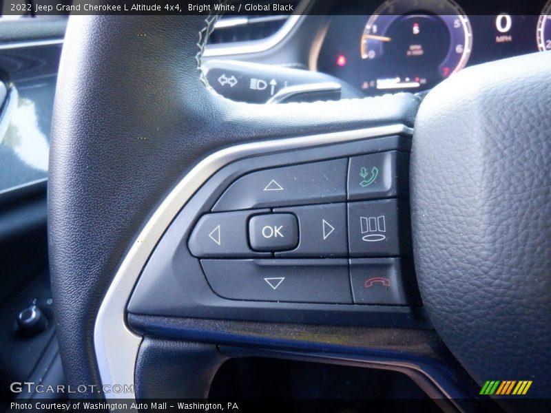 Bright White / Global Black 2022 Jeep Grand Cherokee L Altitude 4x4