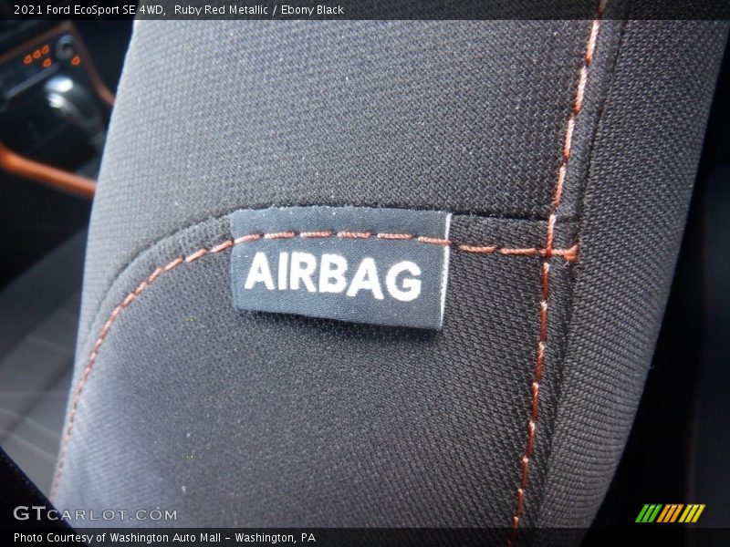 Ruby Red Metallic / Ebony Black 2021 Ford EcoSport SE 4WD