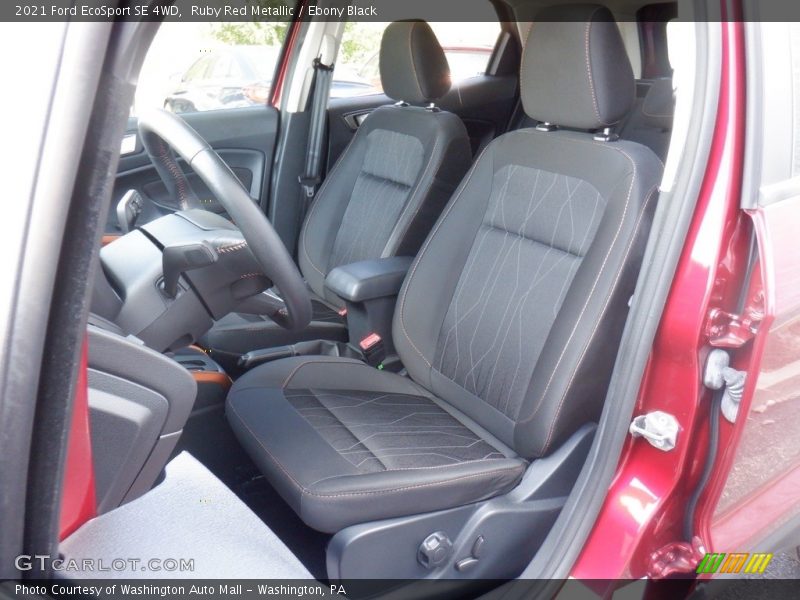 Front Seat of 2021 EcoSport SE 4WD