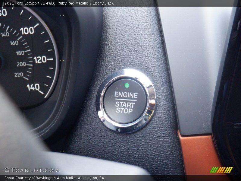 Controls of 2021 EcoSport SE 4WD