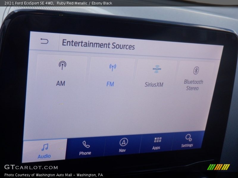 Ruby Red Metallic / Ebony Black 2021 Ford EcoSport SE 4WD