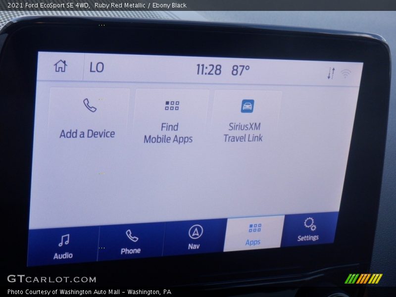 Ruby Red Metallic / Ebony Black 2021 Ford EcoSport SE 4WD