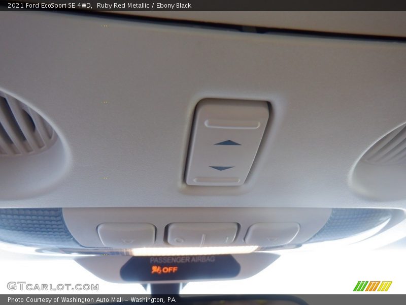 Ruby Red Metallic / Ebony Black 2021 Ford EcoSport SE 4WD