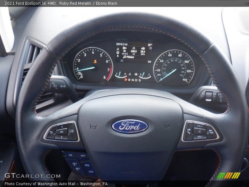  2021 EcoSport SE 4WD Steering Wheel