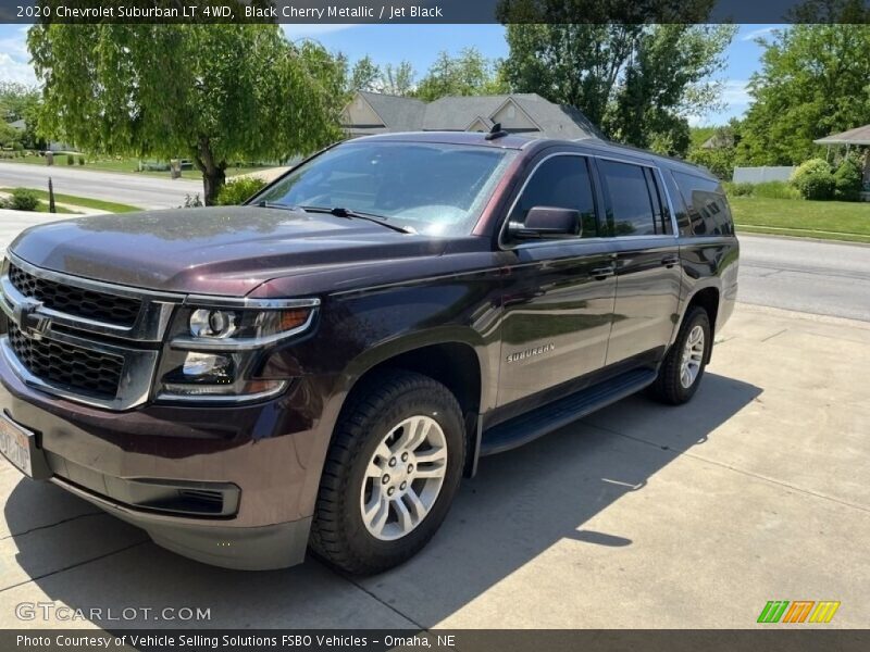 Black Cherry Metallic / Jet Black 2020 Chevrolet Suburban LT 4WD