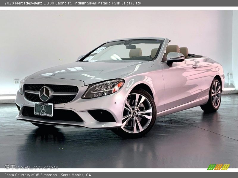 Iridium Silver Metallic / Silk Beige/Black 2020 Mercedes-Benz C 300 Cabriolet